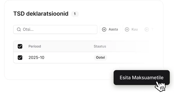 Data-driven reporting to the Tax and Customs Board