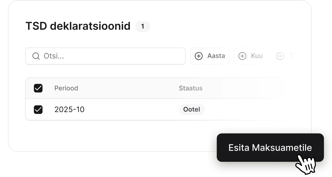 Andmepõhine aruandlus Maksuametile
